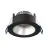 Noxion Faretti LED Ares Profondo ring Nero 6W 540lm 927-940 3CCT - con Inner Il Anello Argento | Ritaglio 68mm