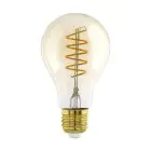 Eglo LED E27 Pera Ambra Filamento 7W 700lm - 820-830 Regolabile Bianca | Dimmerabile - Sostitutiva 60W